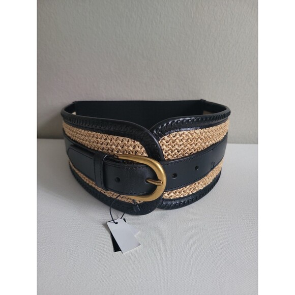 WHBM Raffia Waist Belt Sz XS/S NWT Bohemian Indie Boho